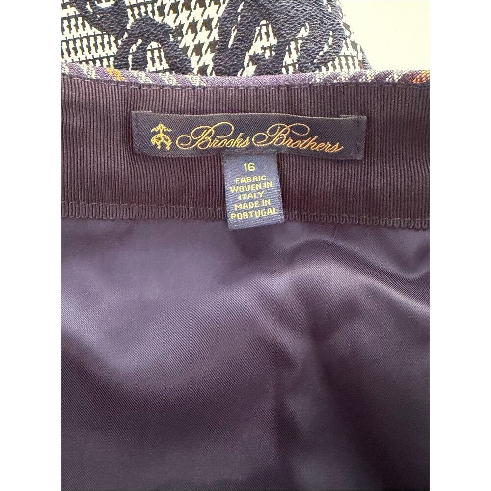 X2 Brooks Brothers Purple Plaid Mini Skirt and Black White Floral NEW - Picture 10 of 13